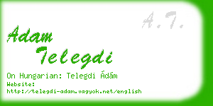 adam telegdi business card