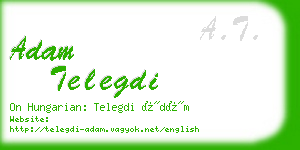 adam telegdi business card